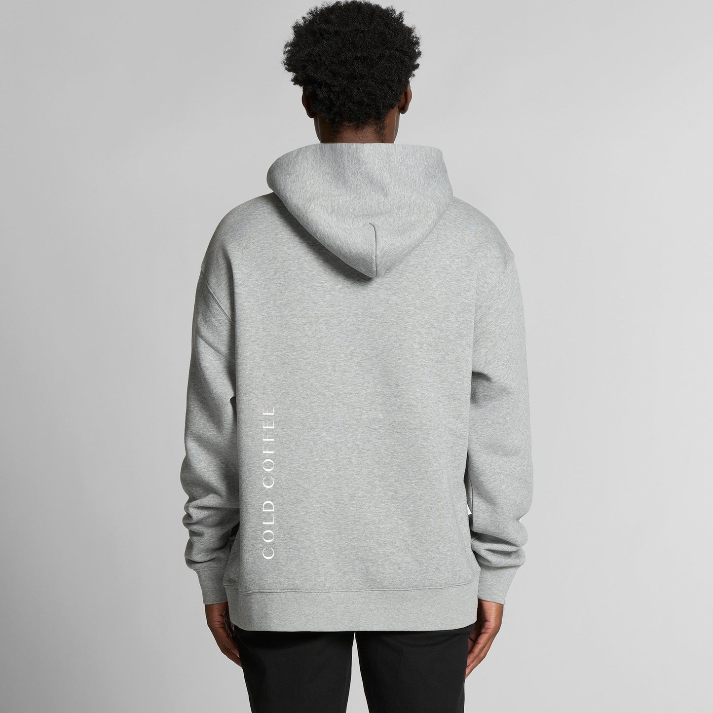 Mens Relaxed Half Zip Hood | COLD COFFEE LABEL