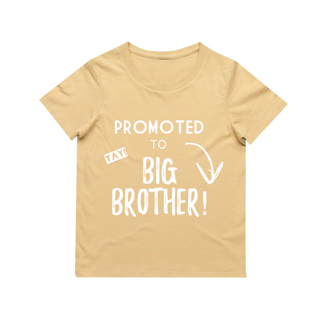 Promoted To Big Brother Tee | Black or White | Kids & Baby Outfit