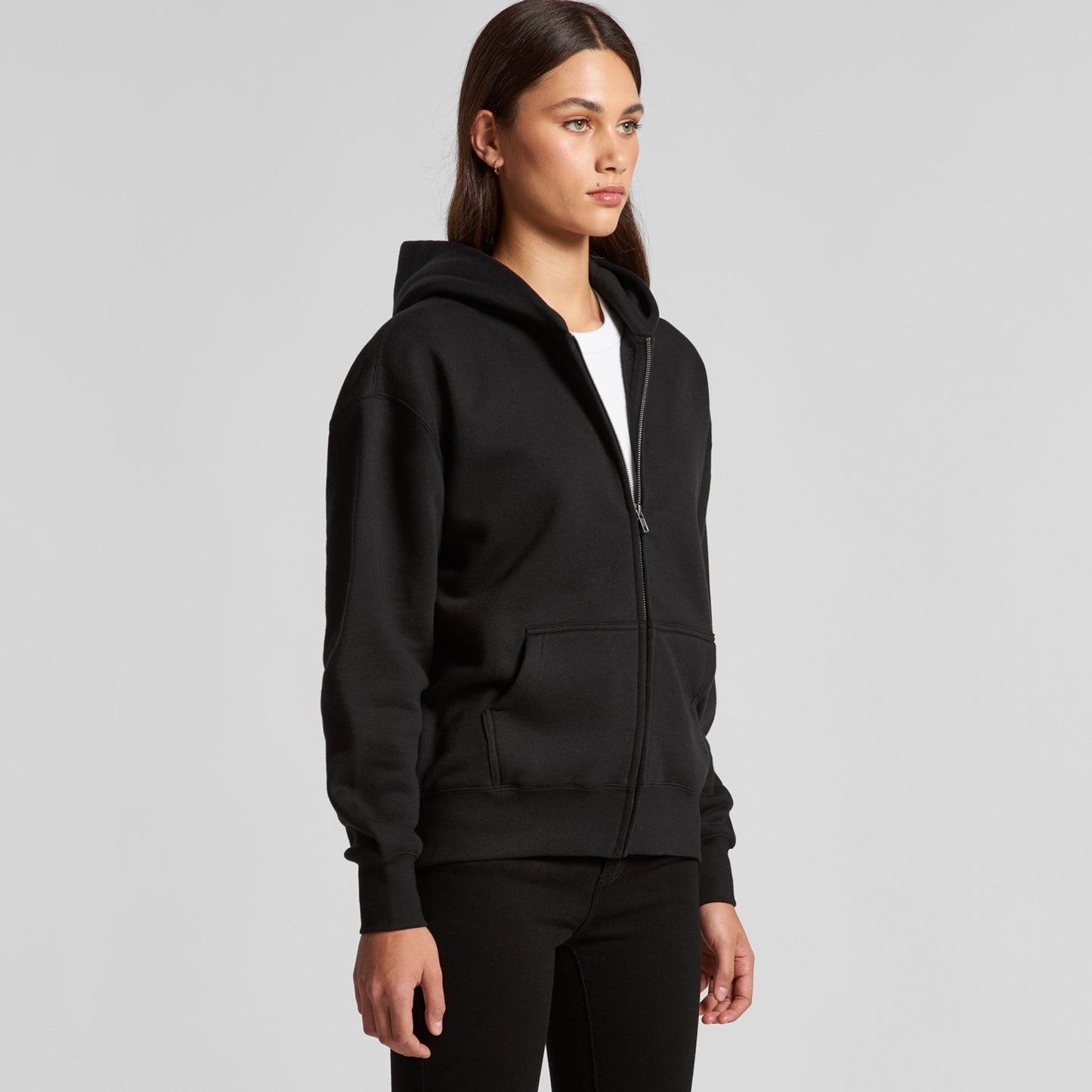 Women's Relaxed Zip Hood | COLD COFFEE LABEL