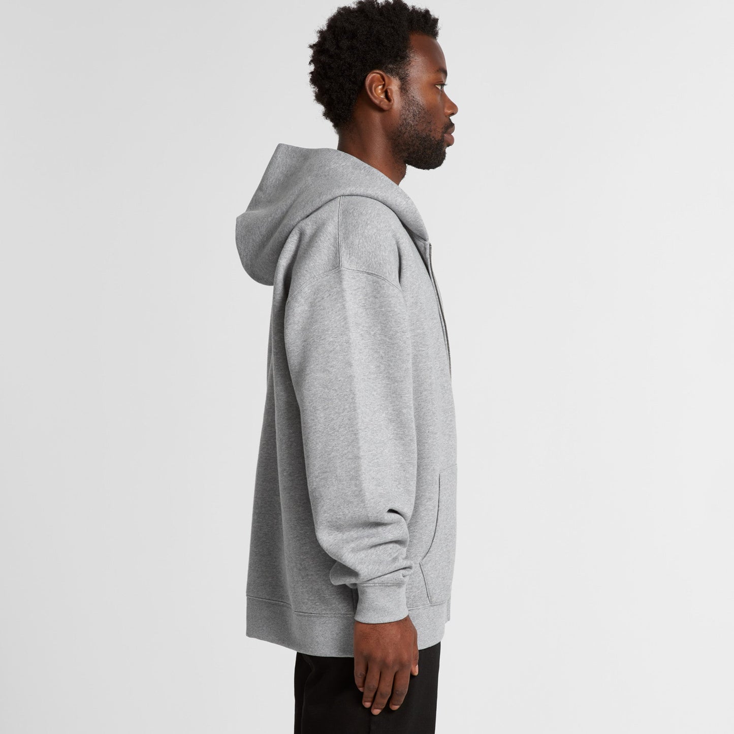 Mens Relaxed Zip Hood | COLD COFFEE LABEL