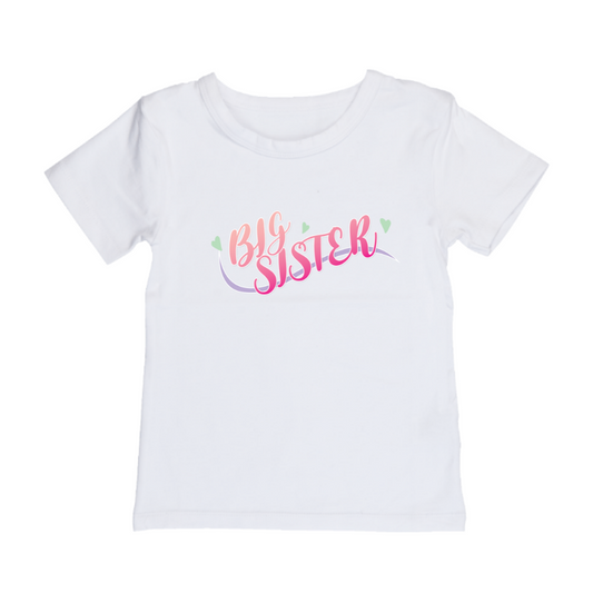 Big Sister Tee | Black or White | Kids & Baby Outfit