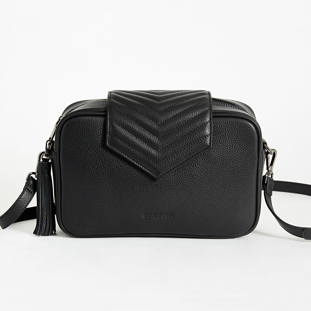 Leather Baby Bag | Black