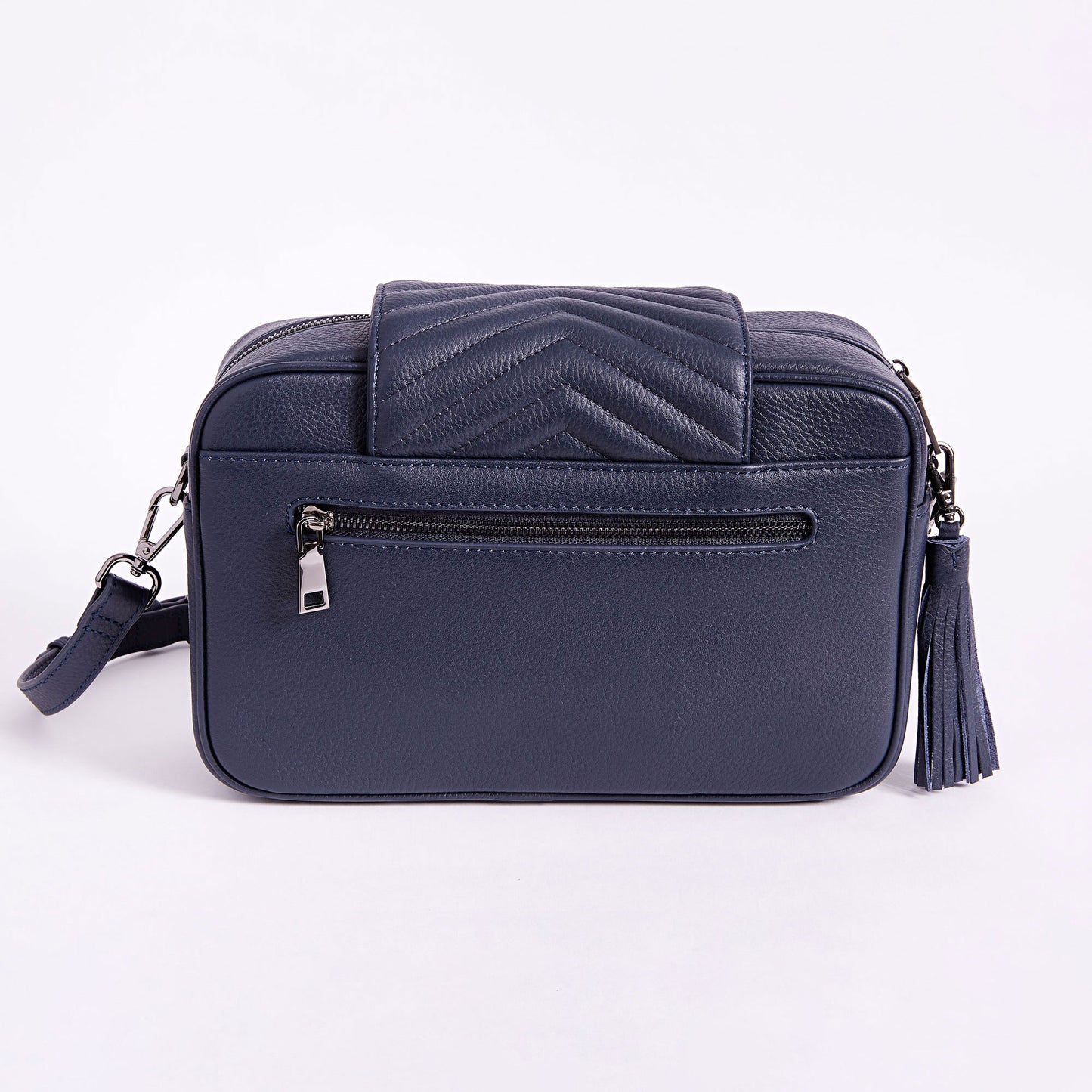 Leather Baby Bag | Navy
